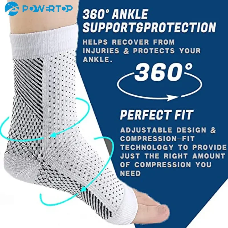 Neuropathy Socks for Women Men,1Pair Soothe Compression Socks for Neuropathy Pain, Ankle Brace Plantar Fasciitis Swelling Relief