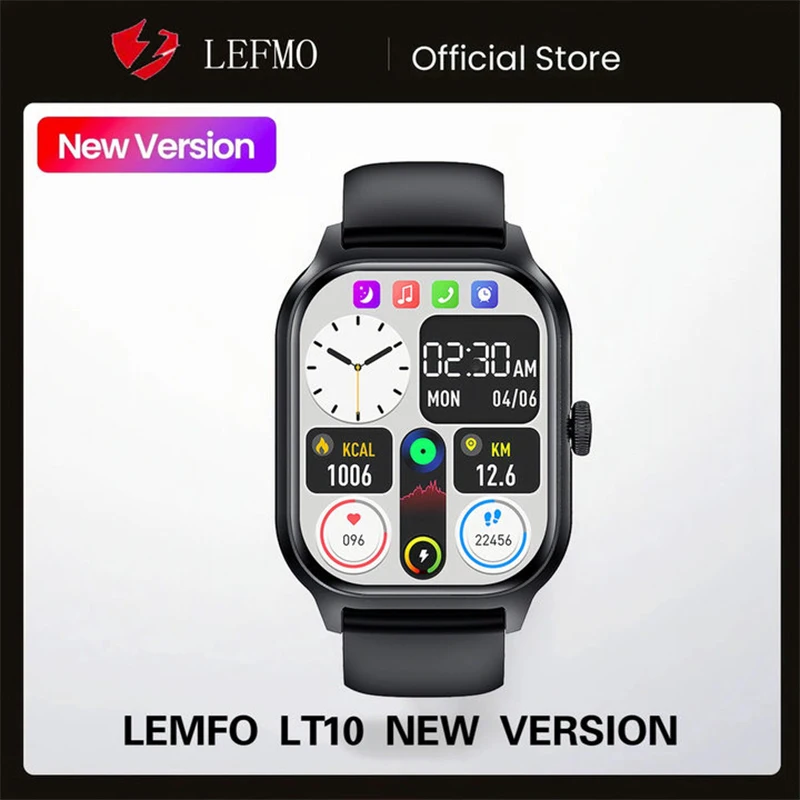 LEMFO SmartWatch 2024 For Men Women 2.01\'\' Inch Outdoor Display Sport Waterproof Bluetooth Call Sports Fitness Smart Watches