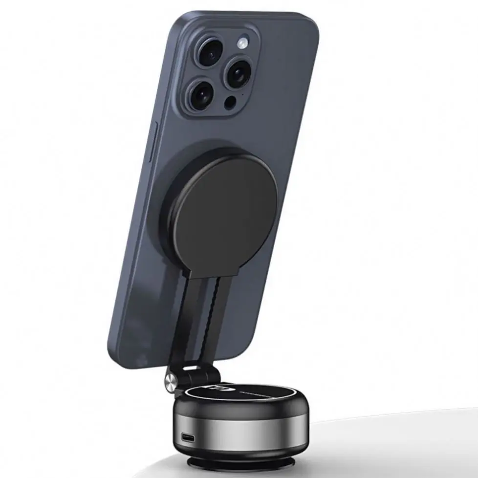 Vacuum Magnetic Car Suction Electric Adsorption Mobile 360 With Charging Double Mount Automobile Rotatable for Phone Holder