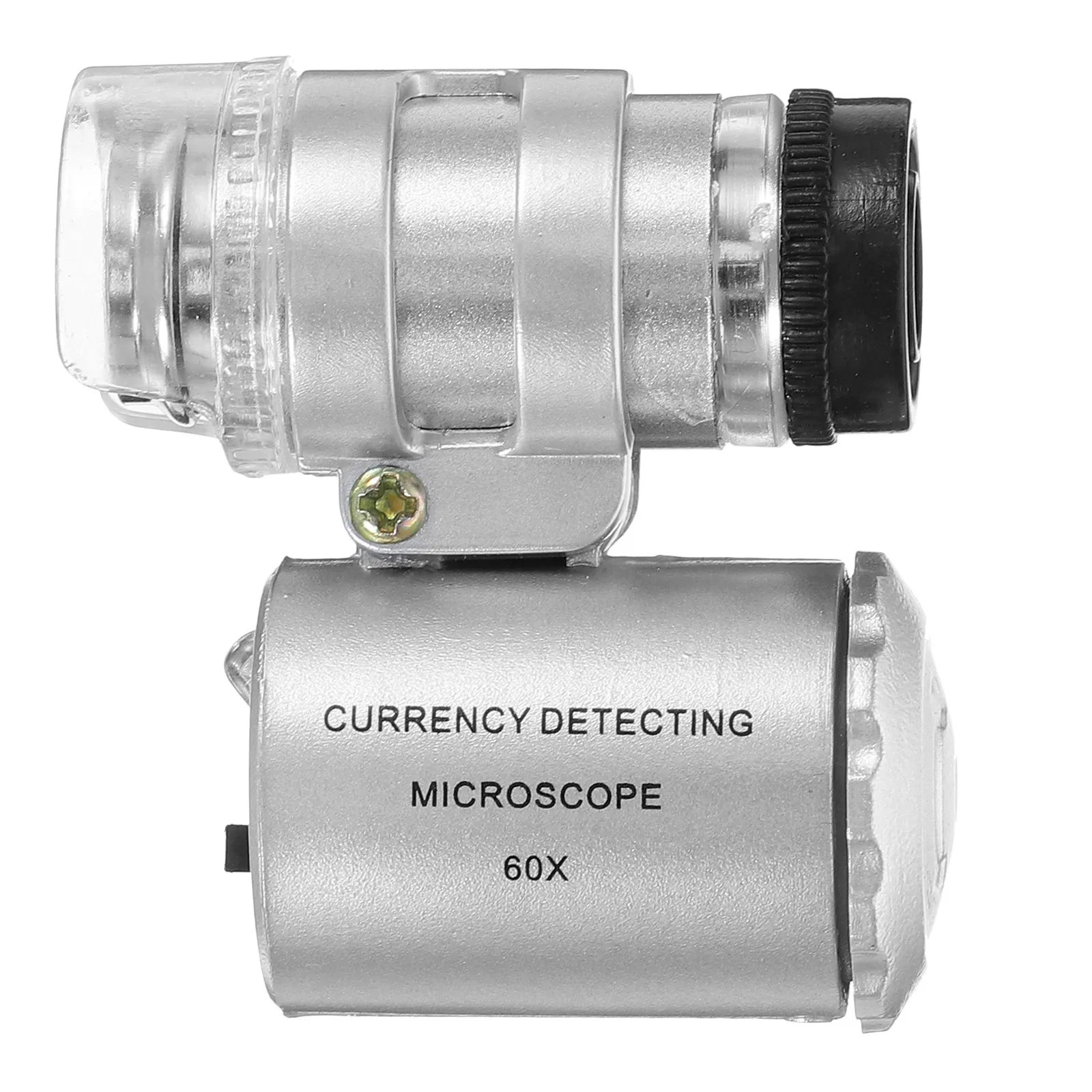 

Миниатюрный LED-микроскоп 60X, карманная лупа для проверки ювелирных изделий, портативная лупа для монет, марок и инспекции печатных плат