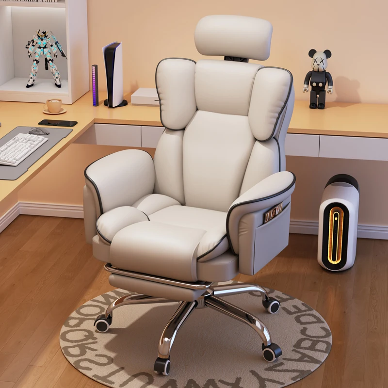 

Comfortable Relaxing Vanity Bureaux Chair Swivel Sitting Ergonomic Casual E-sports Office Computer Sofa Aesthetic Furniture