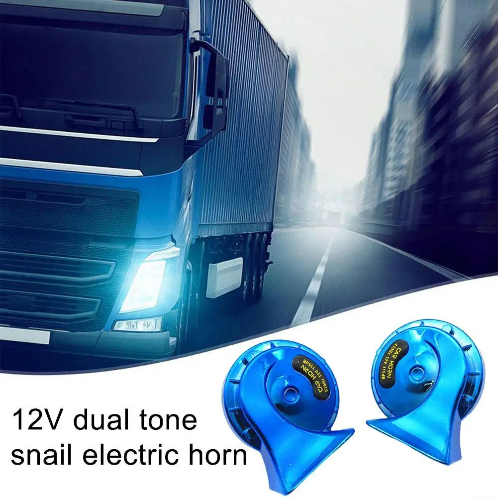 Universal Loud 115DB 12V Electric Snail Horn Boat Car Auto Truck Replacement Parts Sound Raging For Motorcycle Car Auto Acc B3Z5