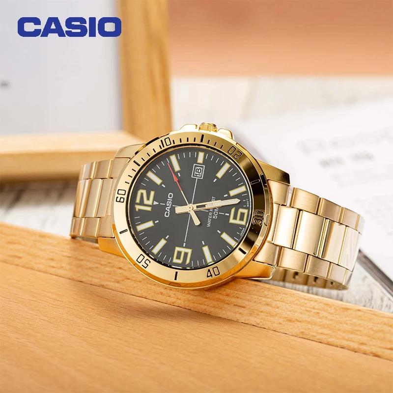 Casio MTP-VD01G AMW-870D MTP-VD300B Watch Men\'s Watch High-End Business Watch Calendar Week Quartz Watch Japanese Korean Watch