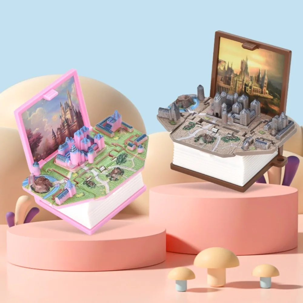 3D Mini Stereo Schloss Buch Schlüsselbund Spielzeug Angst Stress Relief Schloss Spielzeug Sensorischen Spielzeug Geburtstag Geschenk Rucksack Schlüsselbund