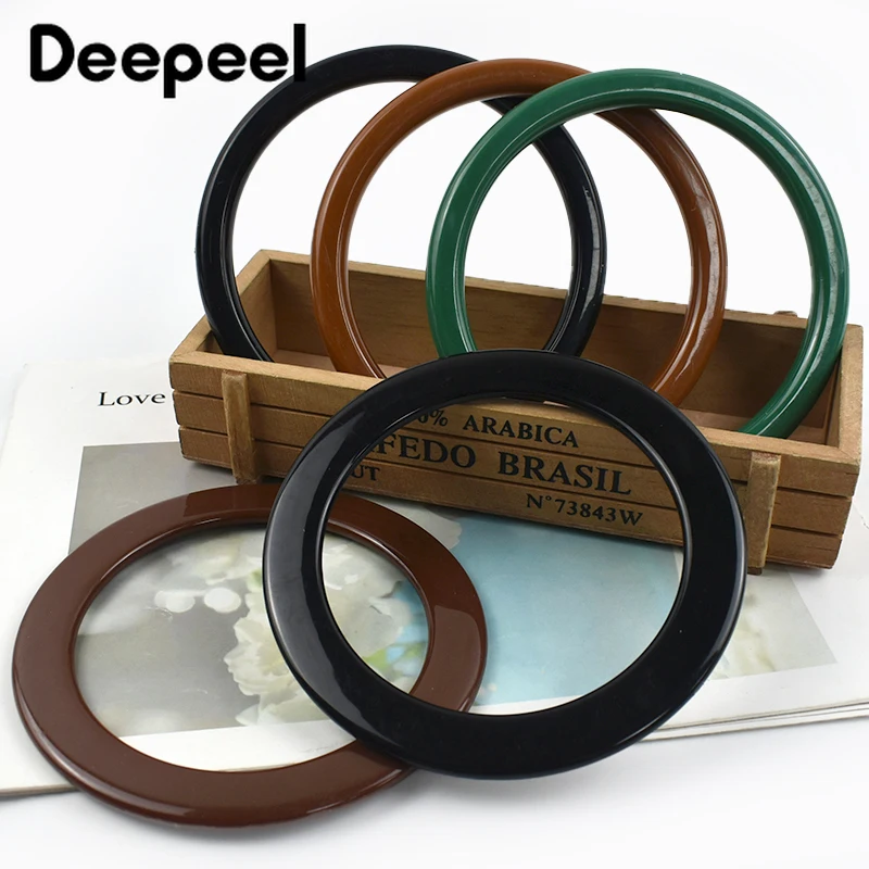 2/4/10 قطعة Deepeel 10/11.4 سنتيمتر حقيبة بلاستيكية مستديرة مقبض محفظة إطار حقيبة يد قبلة قوس مشبك DIY بها بنفسك أكياس اليدوية الخياطة اكسسوارات