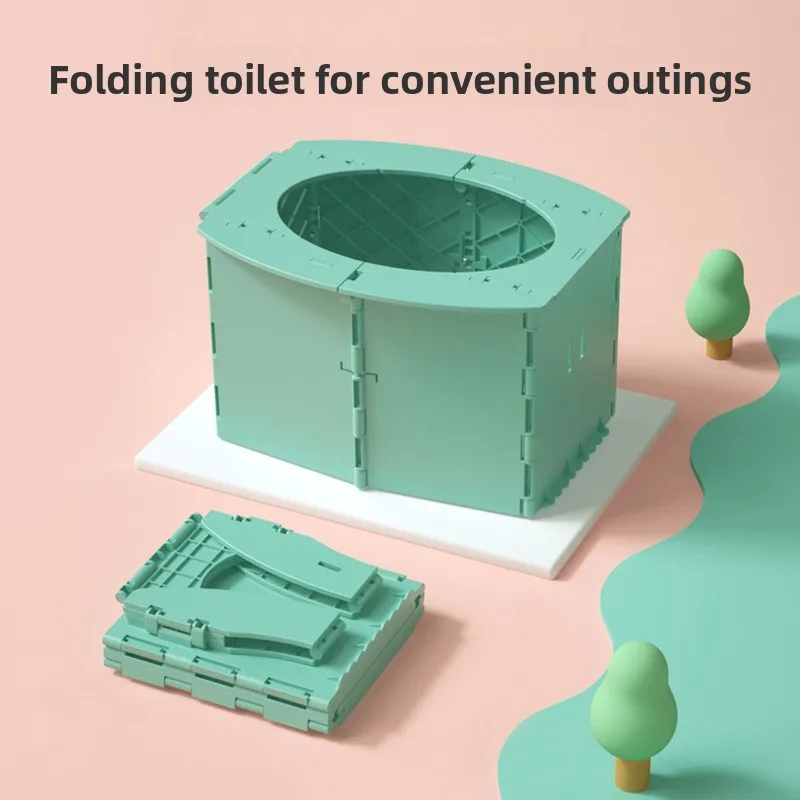 

Детский складной портативный туалет! Для мальчиков/девочек, для путешествий в автомобиле, легкий, удобный для хранения, герметичный, удобный для уличного горшка.