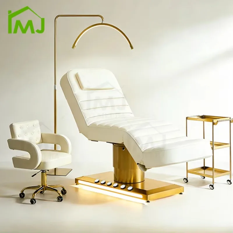 

Electric Beauty Bed Facial Treatment Chair Luxury Lash Beds for Salon Furniture Set