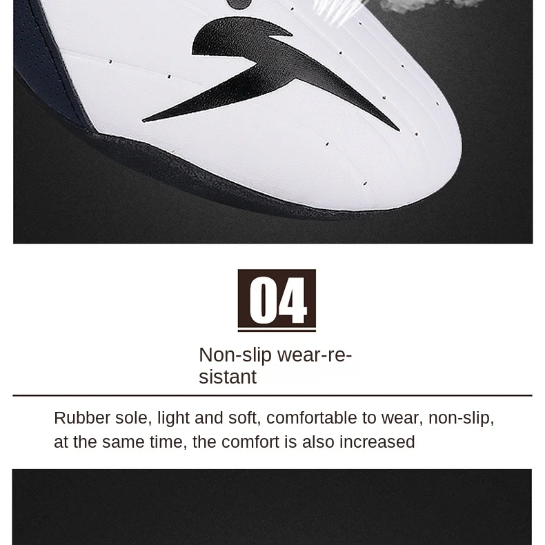 Erwachsene Kinder Verschleißfeste Taekwondo-Trainerschuhe Karate-Turnschuhe Dicke weiche Sohle Atmungsaktive Männer Kampfsport Kung Fu Boxschuh – Detail 7