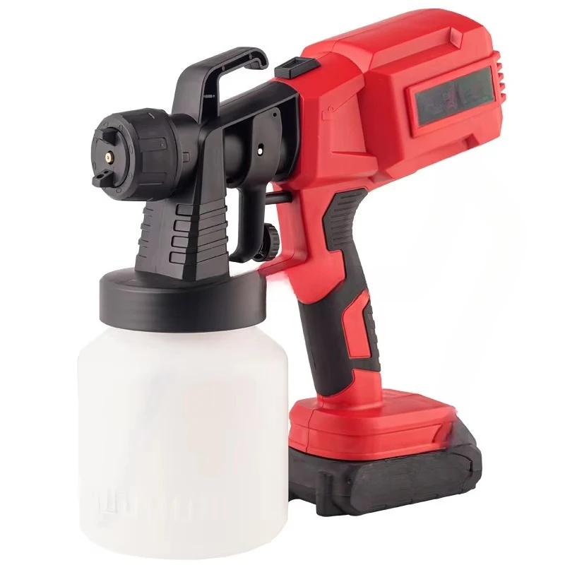 

Portable Lithium Ion Spray Gun for Small DIY Latex Painters and Industrial Pressure Feed Power Spraying
