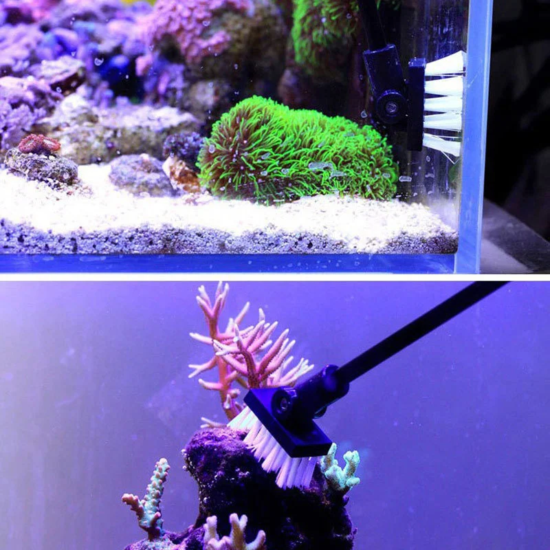 Fish Tank Cleaning Brush Plant Fresh Sea Water Shrimp Accessories Marine Aquarium Reef Tropical Fish Aquatic Aquael Cleaner Tool