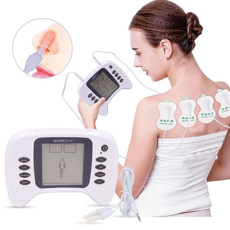 

EMS machine Stimulator Full Body Relax Muscle Therapy Neck Massager Back foot shoes Pulse tens Acupuncture rhinitis