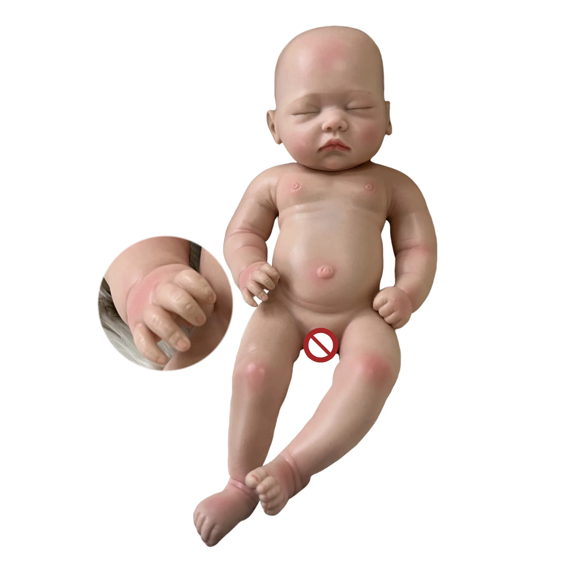 18Inch Full Body Solid Soft Silicone Bebe Reborn Geschilderd Levensechte Reborn Baby Jongen En Meisje Bebe Reborn Corpo De siliconen Inteiro