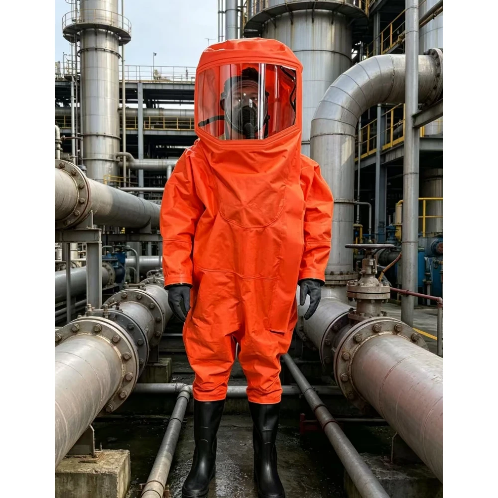 TYPE 1 CBRN Protective Suit JYBF300  Gas-Tight NBC Emergency Clothing for Nuclear Safety & Industrial Radiography,