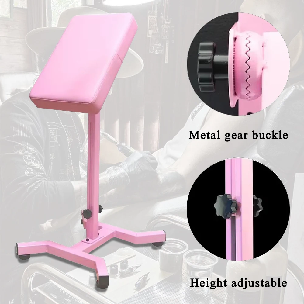Professional Tattoo Arm Rest Holder Heavy Duty Adjustable Height Tattoo Armrest Stand for Tattoo Studio Arm Non-Slip Rest Stand