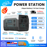 Ctolity XP1000 1800W Portable Power Station 1024Wh LiFeP04 Battery Solar Generator Solar for Camping UPS function Pure Sine Wave