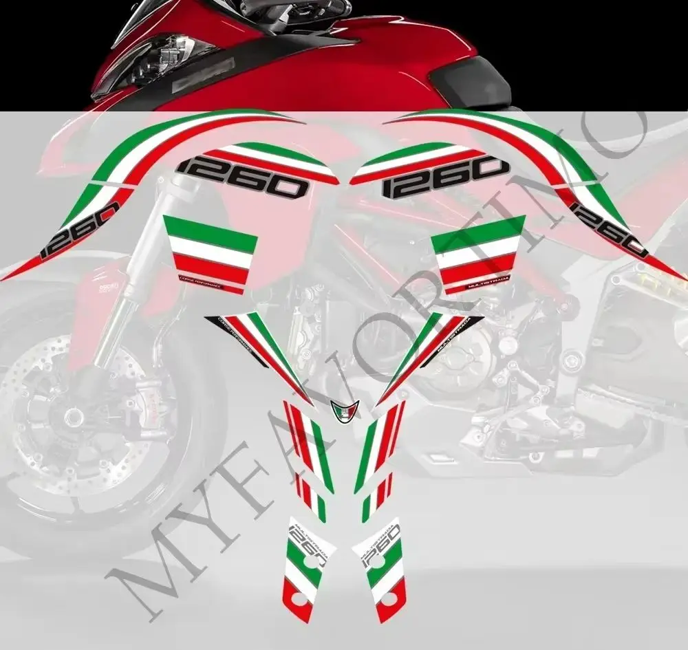 

Комплект для мотоцикла, газового топлива, мазута, наколенник, защита крыла, клейкие наклейки, накладки на бак, ручки для Ducati MULTISTRADA 1260 S 1260S