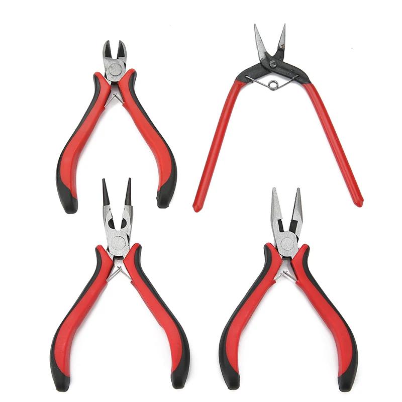 Mini Jewelry Pliers Tools Set Kit Cutting Wire Needle Nose High Quality Long 13cm Needle Pliers For Jewelry Making Accessories