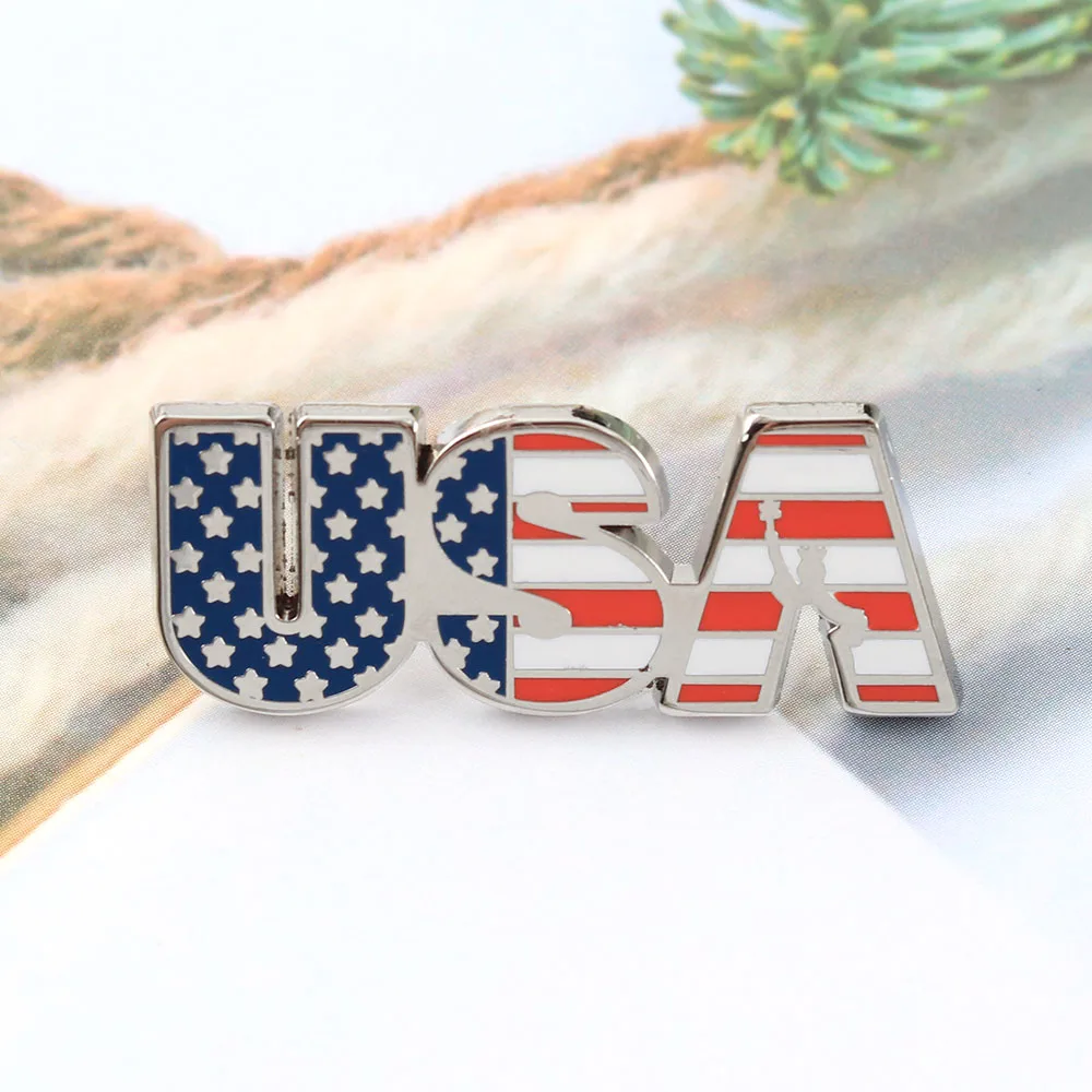 USA-Emaille-Pins mit Amerika-Flagge, patriotische Broschen zum 4. Juli, Freiheitsstatue-Abzeichen, Anstecknadel für Rucksack, Jacke, Schmuck – Detail 8