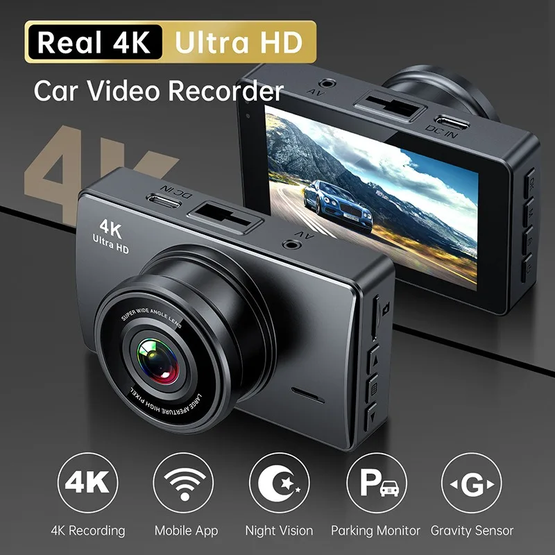 

X17 3-дюймовый MIPI-дисплей Wi-Fi HD DashCam Видеорегистратор Передняя и задняя двойная запись Соединение мобильного телефона