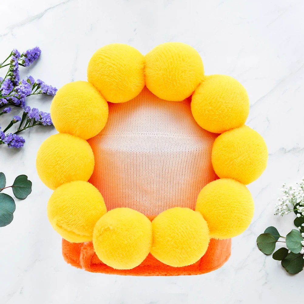 

Yellow Cat Headb Pet Headwear Soft Comfortable Premium Material Dress Up Costume Party Daily Wear Holidays Photo Shoot