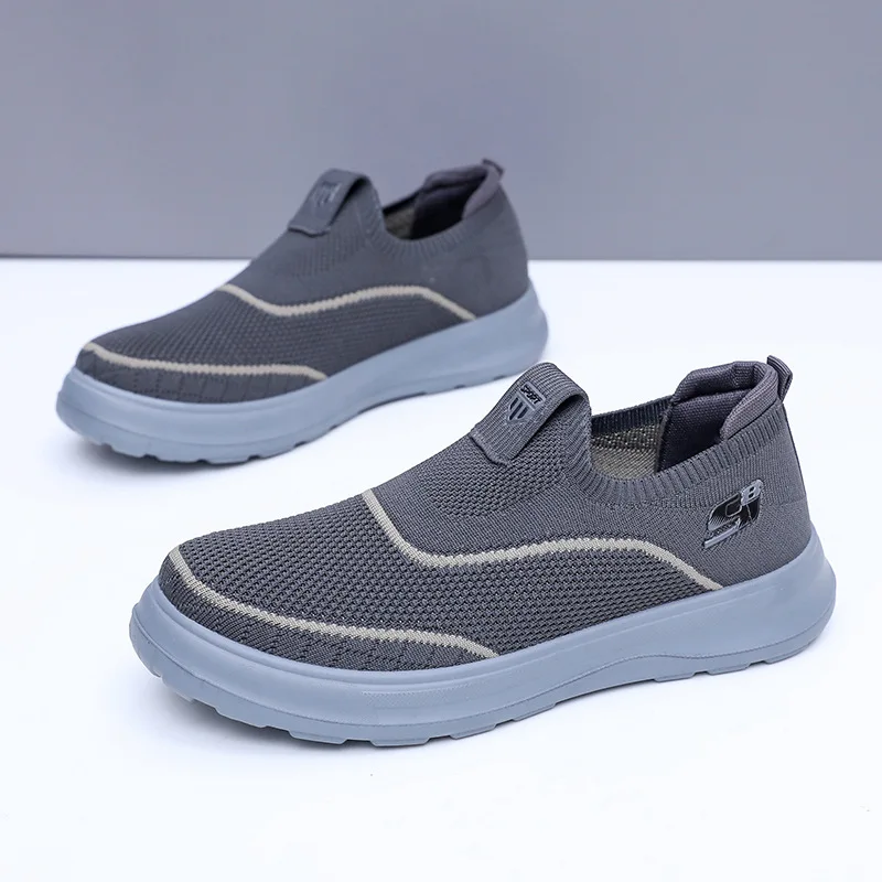 Spring Autumn Shoes for Men Casual Round-toed Men's Soft-soled Shoes Durable Versatile Single Shoes Outdoor Lightweight Sneakers