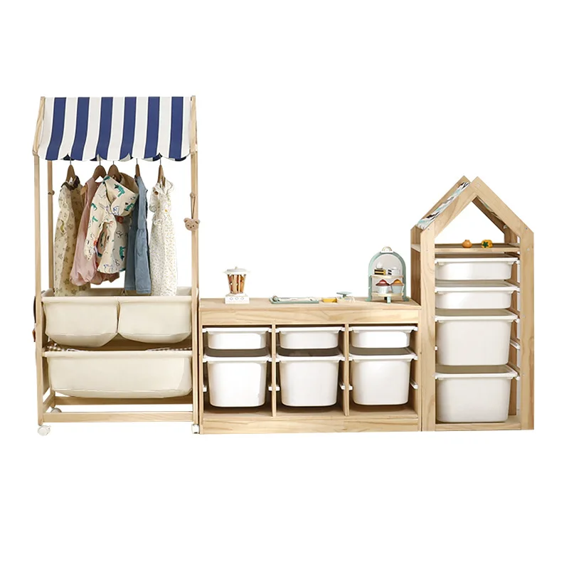 

Toy bookshelf Children's picture book rack High value doll storage rack Playing cart Shop Toy storage cabinet