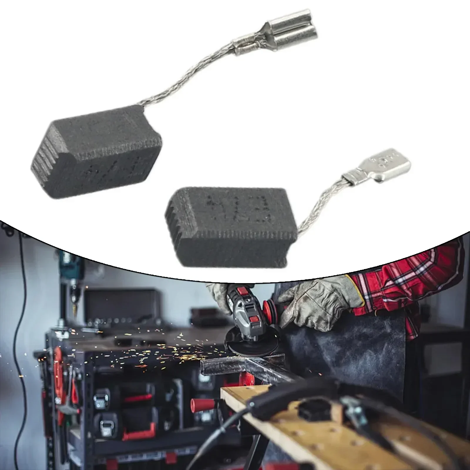 

2pcs Carbon Brushes For Bosch GWS 7-100/ GWS 7-115 E/GWS 7- 125 GOP250CE GWS720 Angle Grinder Brush Replacement