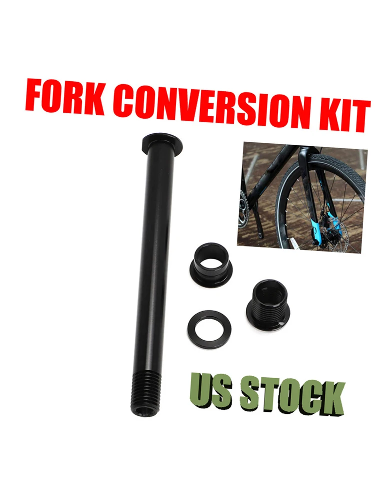 AliExpress NONE For Niner GT Whisky Kona Jamis Norco Felt Rose Viner Front axle Fork Conversion Kit 15-12mm for converting the axle on bike