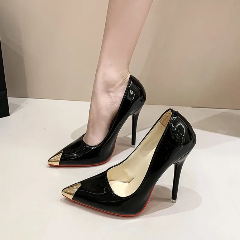 

Женские туфли на высоком каблуке, дизайнерские, новинка весны 2026, остроносые, на тонком каблуке, с неглубоким вырезом