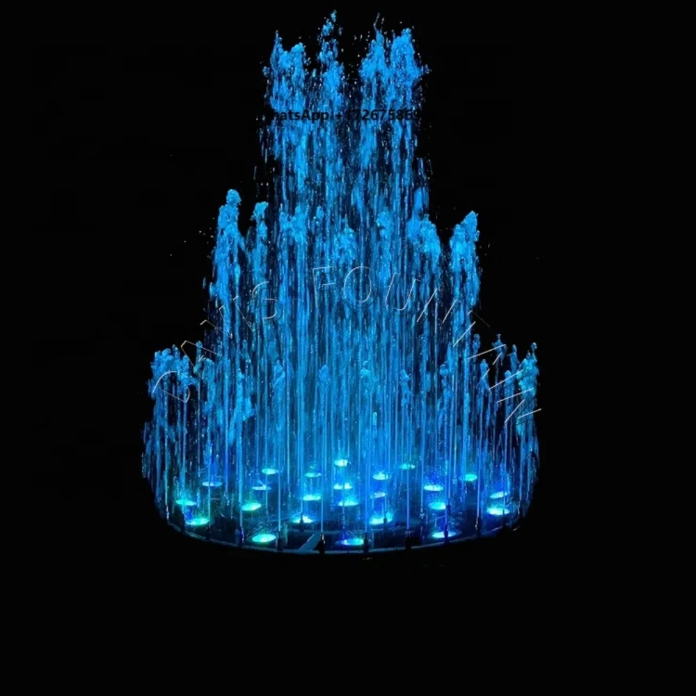 Home Outdoor Garden Small Musical Dancing Water Fountain Multicolored LED Lights Stainless Steel Music/PLC/DMX512 Fountain