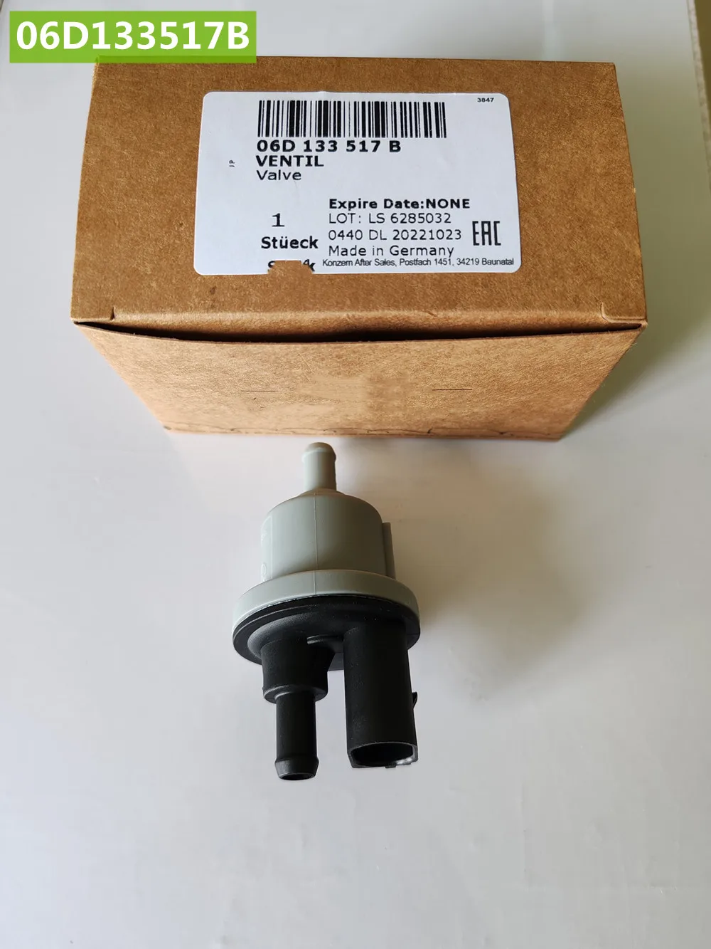 New 06D133517B 2580126A solenoid valve diverter valve OEM For Audi Q7 VW CC A8 Passat 06D 133 517B, 06D 133 517 B, 06D133517C