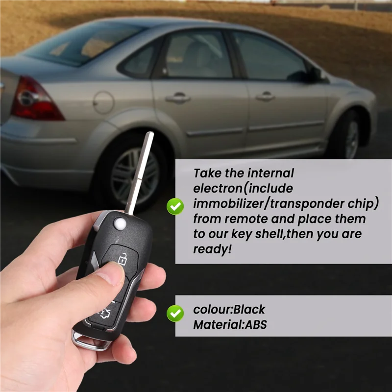 Classy-auto afstandsbediening sleutel shell afstandsbediening sleutel case cover voor Ford Focus Fiesta Mondeo S-Max C-Max