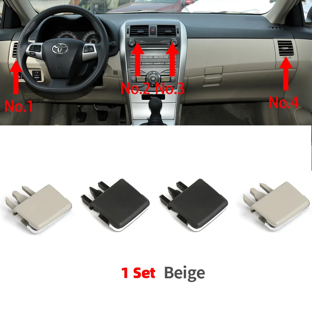 

Front Center Side Air Vent Outlet Tab Clips, AC Vent Adjustment Buckle Repair Kit For Toyota Corolla 2009-2013