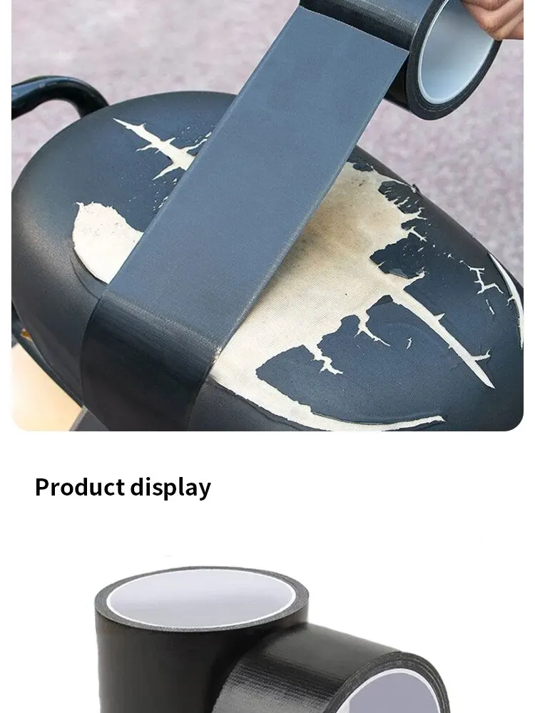 1 Rolle selbstklebender starker Kunstleder-Patch, wasserdicht, PU-Reparatur, Roller, Motorrad, Leder, Stuhl, Sofa-Patch, DIY, Schwarz – Detail 8