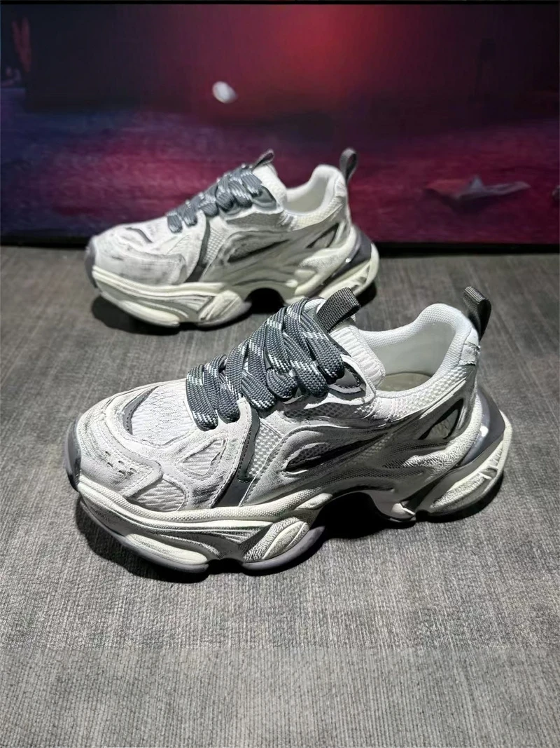 

Men's Anti-slip Casual Shoes Technology Comfortable Lightweight Sporty Fashionable Original Design Low Top Dad Sneakers