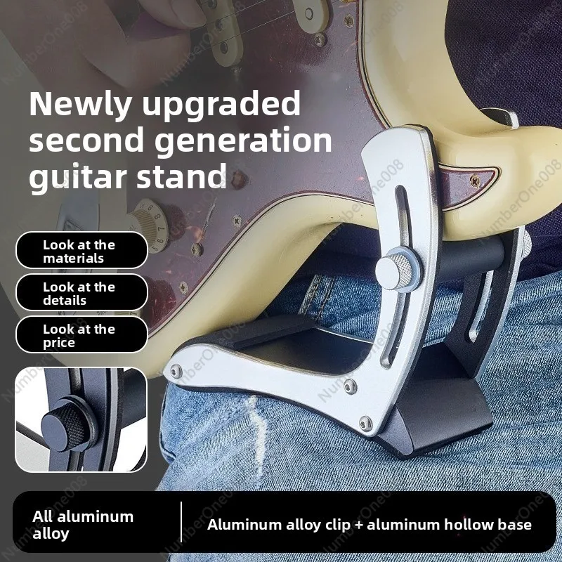 Clip-On Guitar Leg Rest Support, 2025 Aluminum Thumb & Neck Rest for Electric Bass, Easy Install Ergonomic Design
