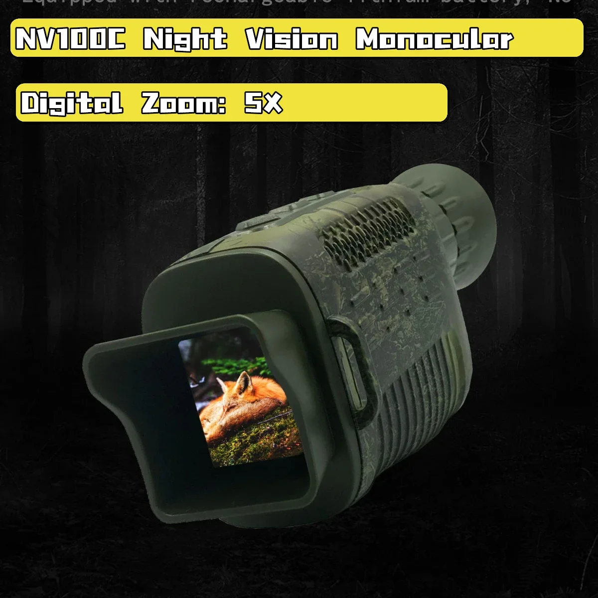 Night Vision Device Portable  5x Digital Zoom Infrared Monocular 200M Full Dark Distance Hunt   vision nocturne