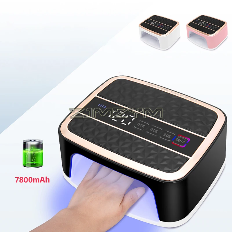 UV-LED-Nagellampe, 168 W Nagelhärtungslampen für Zuhause und Salon, LED-Nageltrockner für Gelpolitur mit automatischem Sensor/4 Timer-Einstellungen