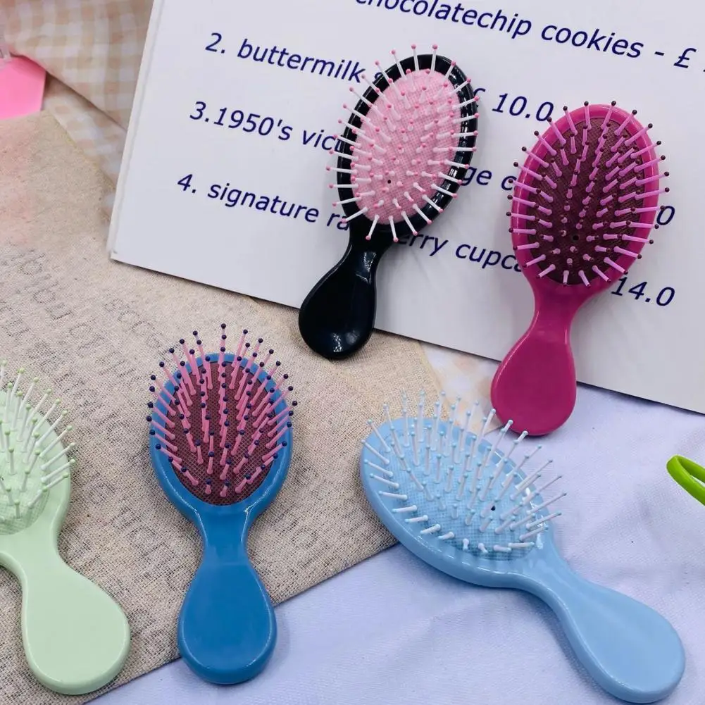 Hair Brush for Tangles Ergonomic Handle Hair Brush with Ultra-soft Bristles Cute Cartoon Cushion Comb for Family for Children