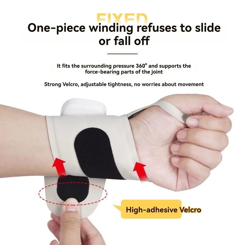 

ABUU-Портативный массажер для запястья, беспроводная многорежимная технология EMS для облегчения боли, подходит для дома, офиса и путешествий