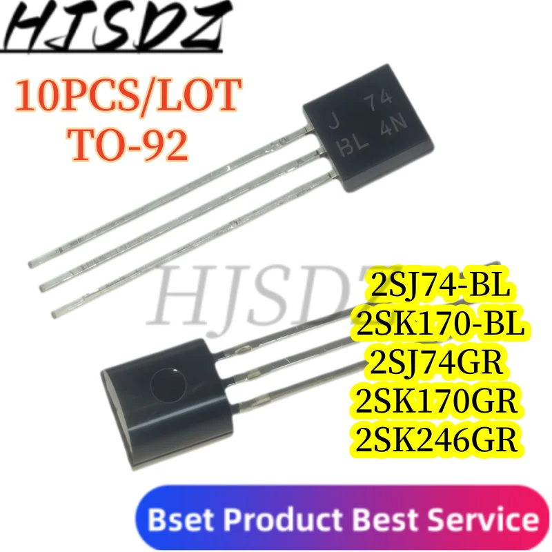 2SJ74 TO-92【10PCS/LOT】2SJ74-BL 2SJ74 J74 2SK170 2SK170BL 2SK170-BL K170 2SJ74GR 2SK170GR 2SK246GR K246 TO-92 In Stock