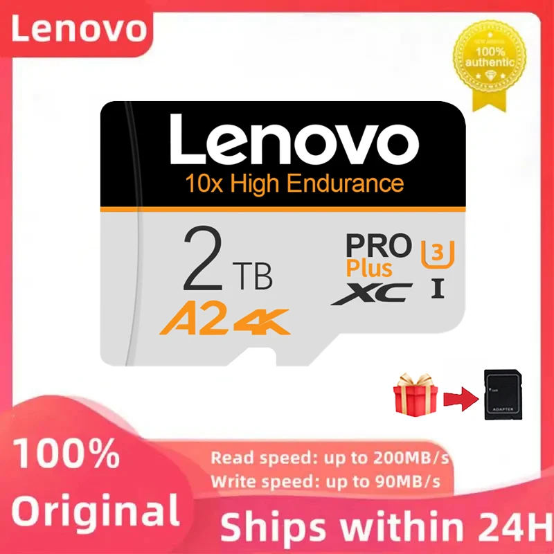 

Высокоскоростная карта памяти Lenovo, 1 ТБ, 512 ГБ, 256 ГБ, класс 10, карта Micro TF SD, 1 ТБ, карта памяти SD для Nintendo Switch Phone/Ps4