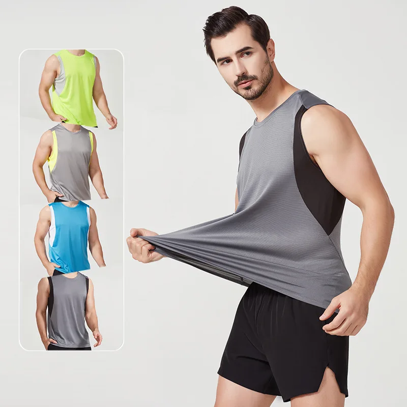 

Sports vest men's summer loose thin outdoor training breathable men's running speed dry clothes