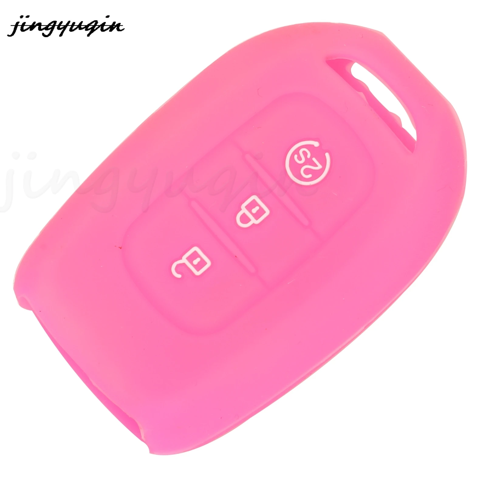 jingyuqin 3 Buttons Silicone Remote Key Cover For Renault Duster Sandero Logan Clio Captur Laguna Scenic Fob Case