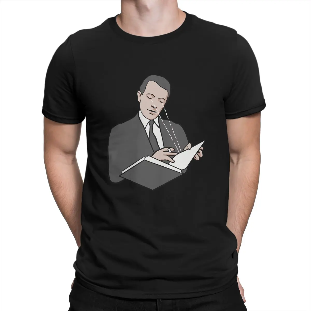 Deleuze Reading Metaphysica T Shirt Grunge Crewneck TShirt Polyester Clothes