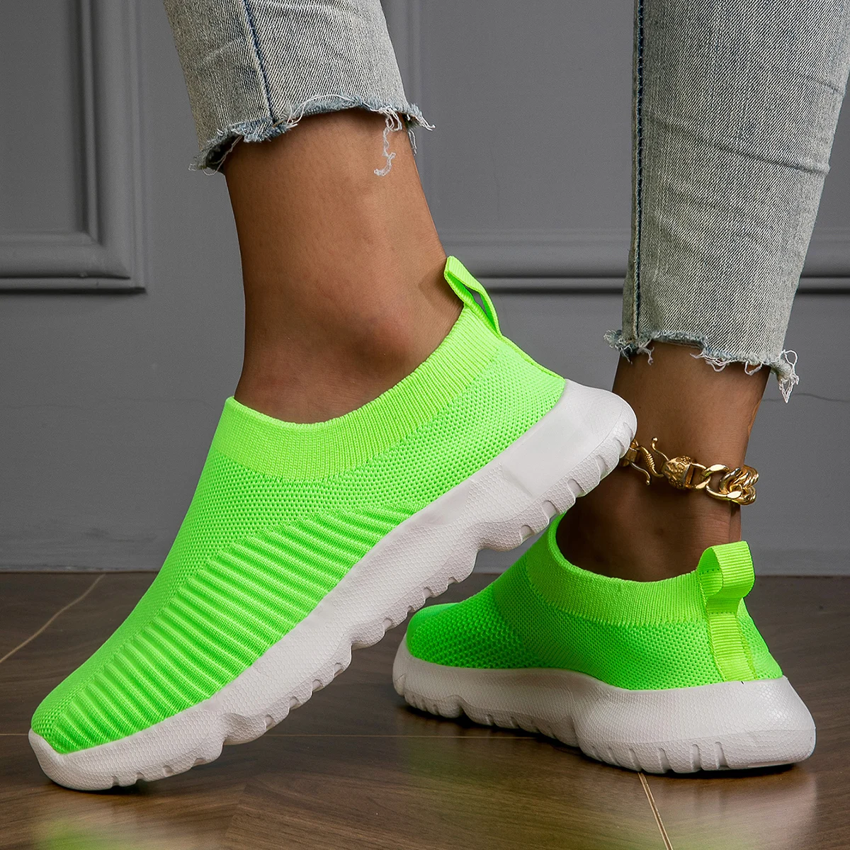 Summer Casual Shoes Women's Outdoor Hiking Sports Mesh Breathable High Quality Soft Sole Vulcanized Shoes  Zapatos De Mujer