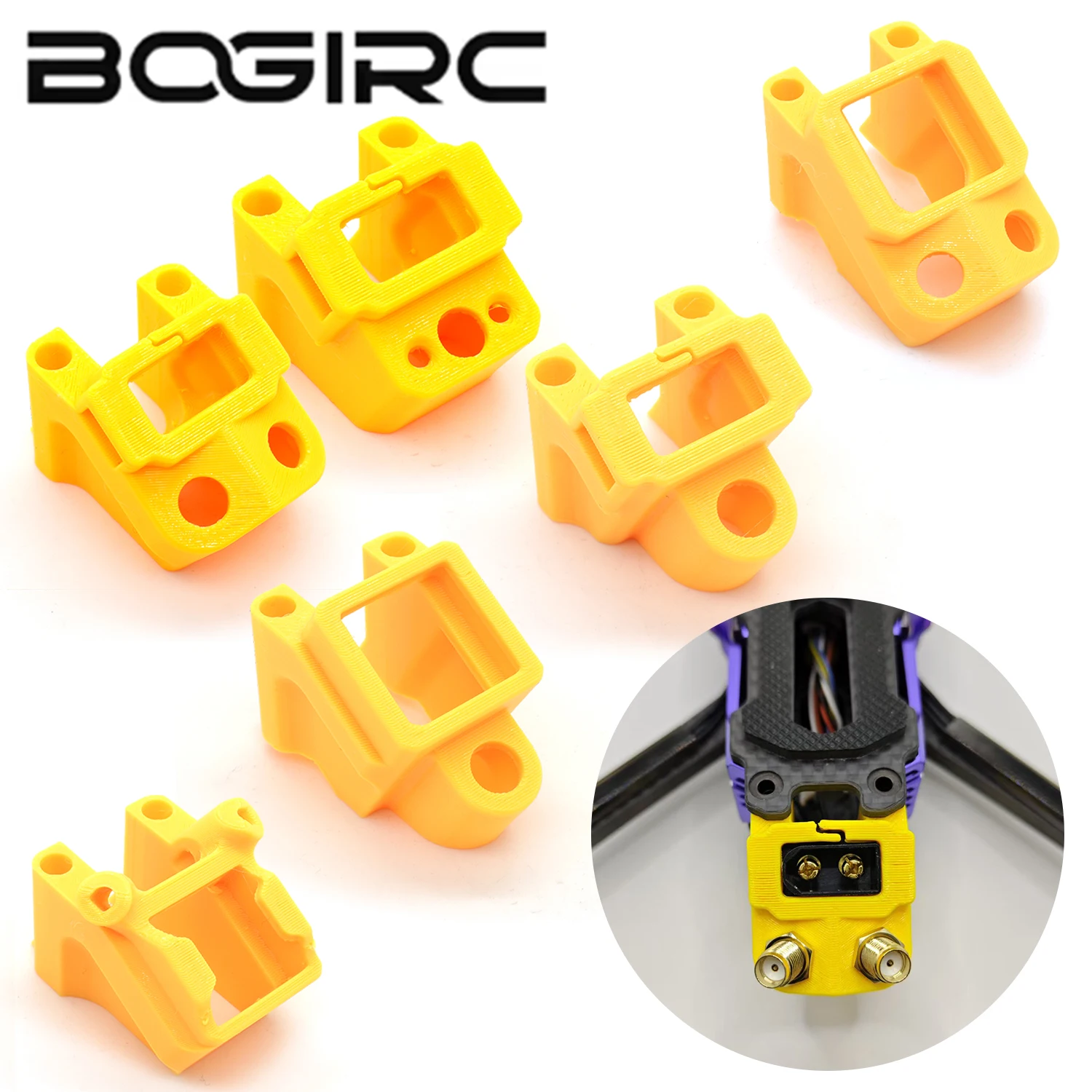 BOGIRC TPU-Halterung, feste Halterung, 3D-gedruckte Teile, Ersatz für Speedybee Mario 5 FPV Racing Drone, Upgrade, DIY-Zubehör