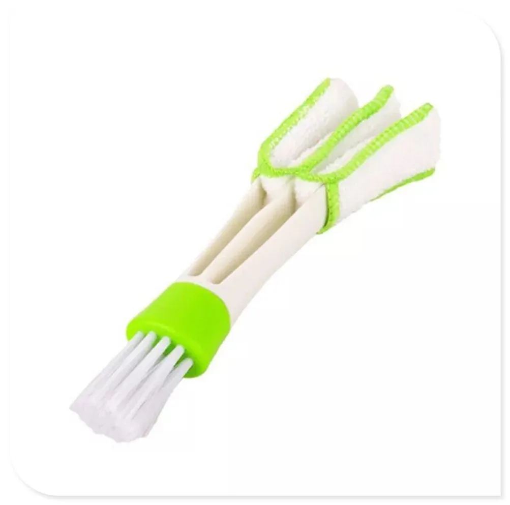 2In1 Green Car Cleaner Brush Vent Blinds for Fiat 1994 xsara ducato 2010 bravo 1996 2002 500 1995 1999