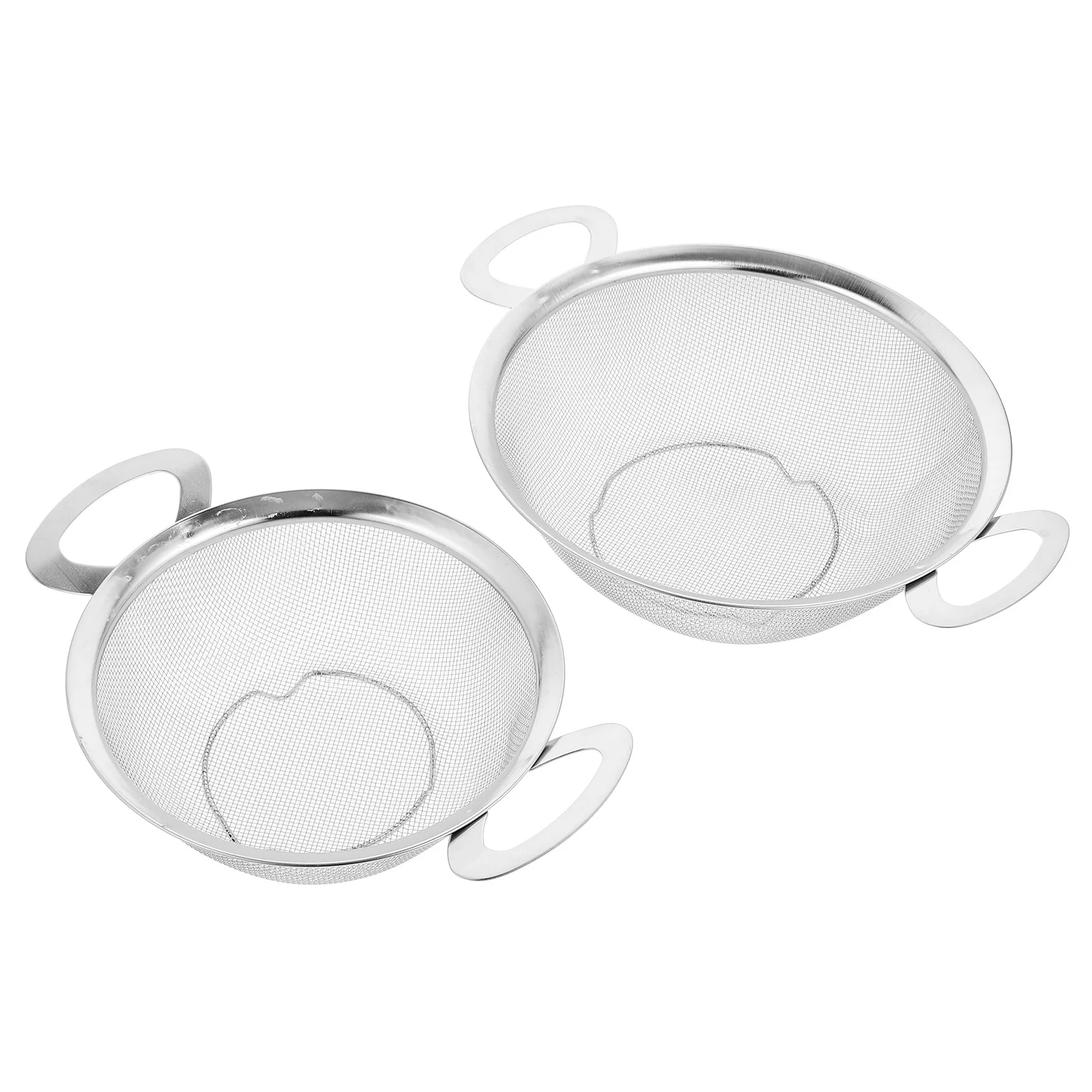 

Stainless Steel Strainer Basin Double Handle Large Capacity Rice Washer Fruit Vegetable Washing Basket Multifunctional