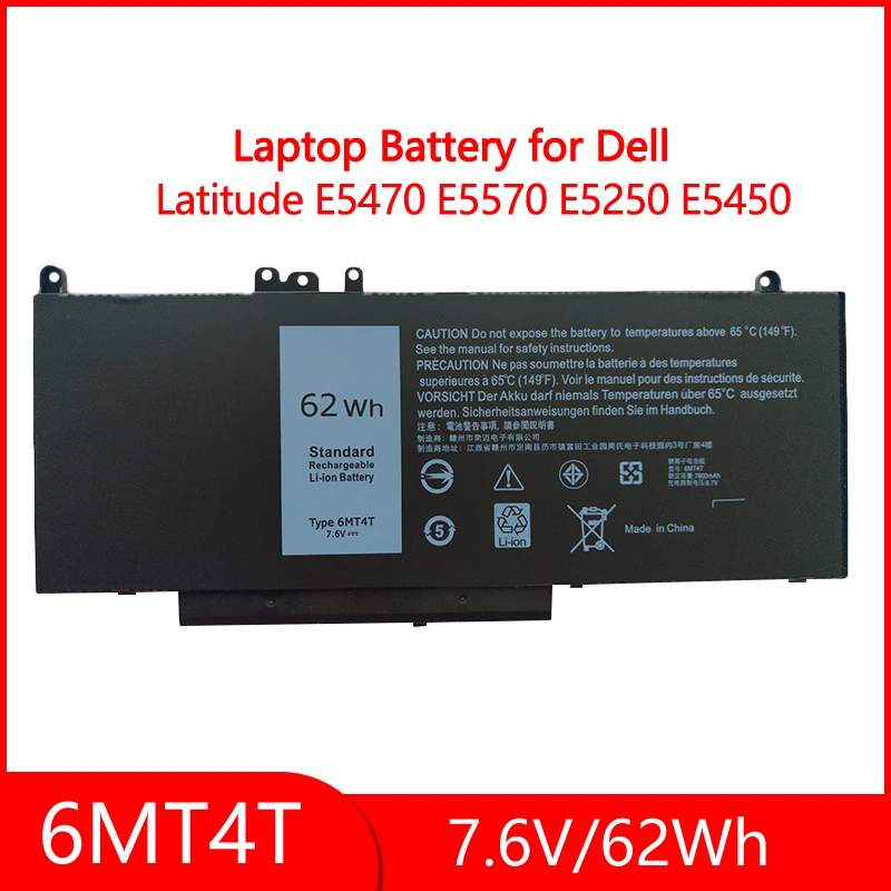 

Ｎew 6MT4T Replacement Battery For Dell Latitude 14 5470 15 5570 Precision 7V69Y TXF9M 79VRK HK6DV 15 3510 M3510 Series